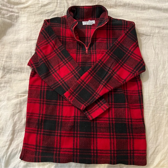 Vintage Jennifer Moore Oversized Red and Black Flannel - Picture 5 of 5
